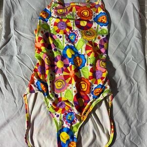 Colorful Floral Women's One Piece Swimsuit